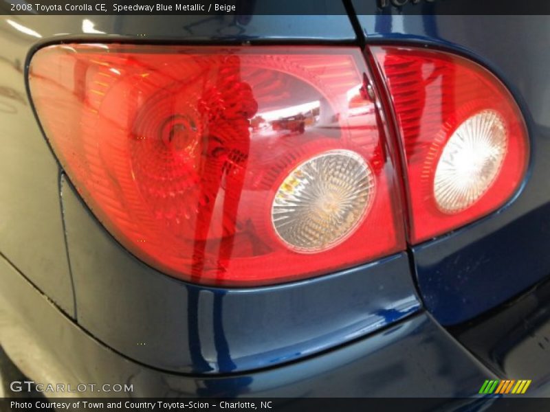 Speedway Blue Metallic / Beige 2008 Toyota Corolla CE