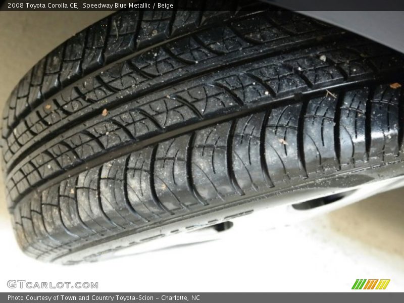 Speedway Blue Metallic / Beige 2008 Toyota Corolla CE