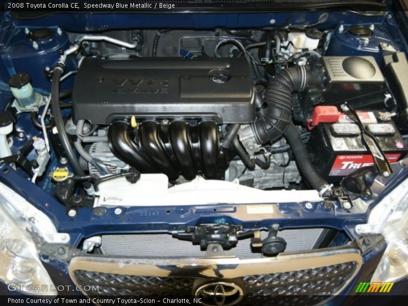 Speedway Blue Metallic / Beige 2008 Toyota Corolla CE