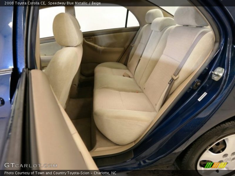 Speedway Blue Metallic / Beige 2008 Toyota Corolla CE