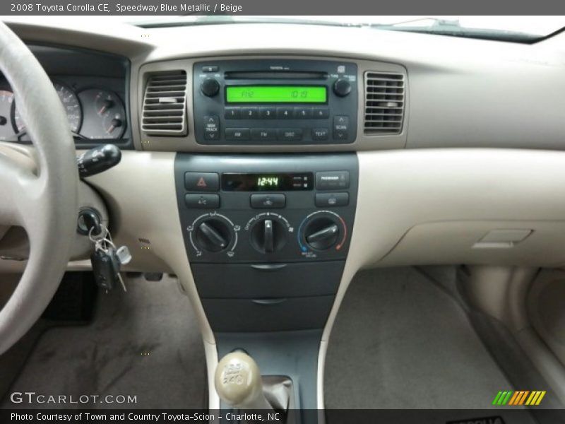 Speedway Blue Metallic / Beige 2008 Toyota Corolla CE