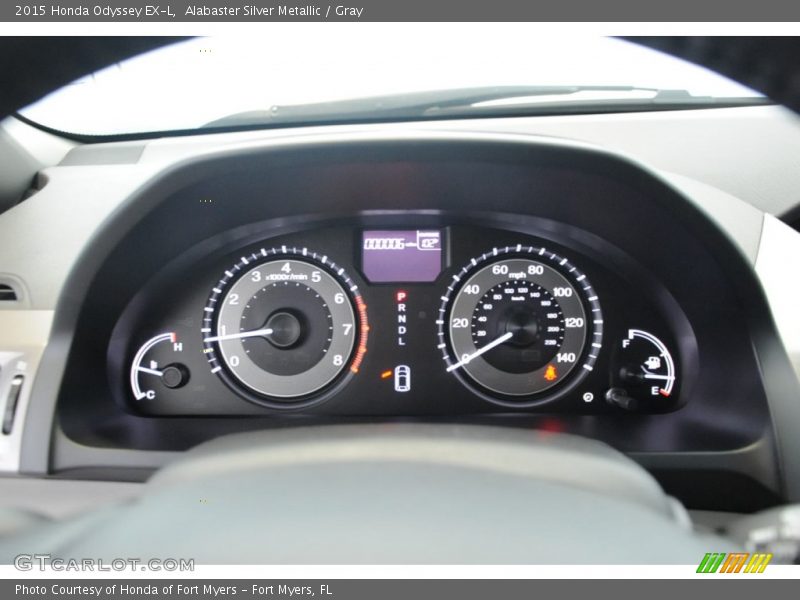 Alabaster Silver Metallic / Gray 2015 Honda Odyssey EX-L