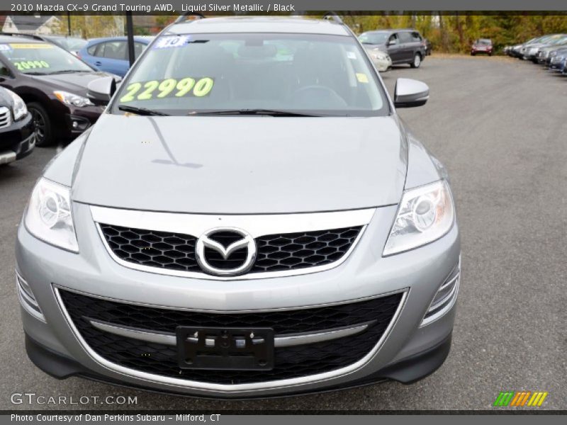 Liquid Silver Metallic / Black 2010 Mazda CX-9 Grand Touring AWD