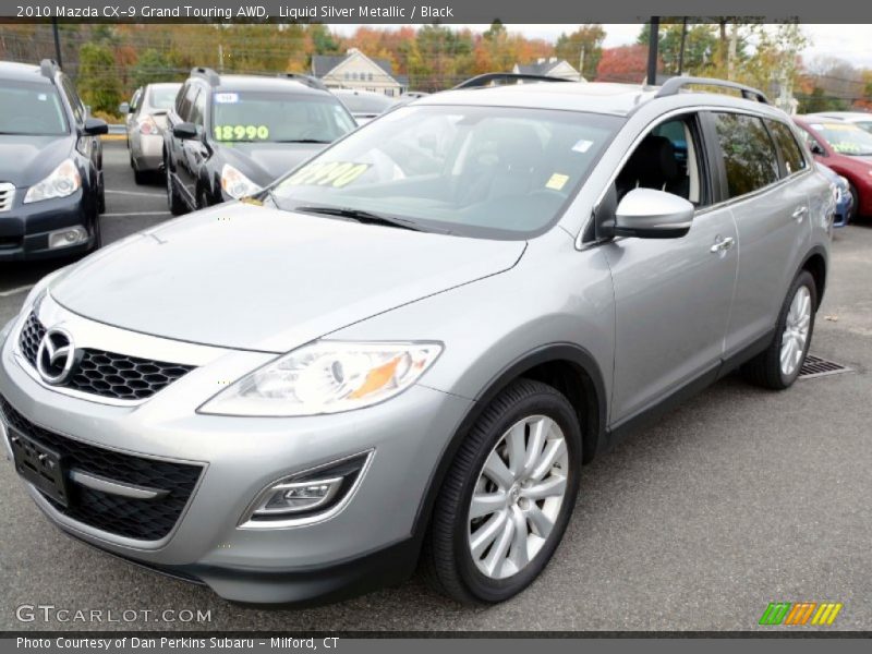 Liquid Silver Metallic / Black 2010 Mazda CX-9 Grand Touring AWD