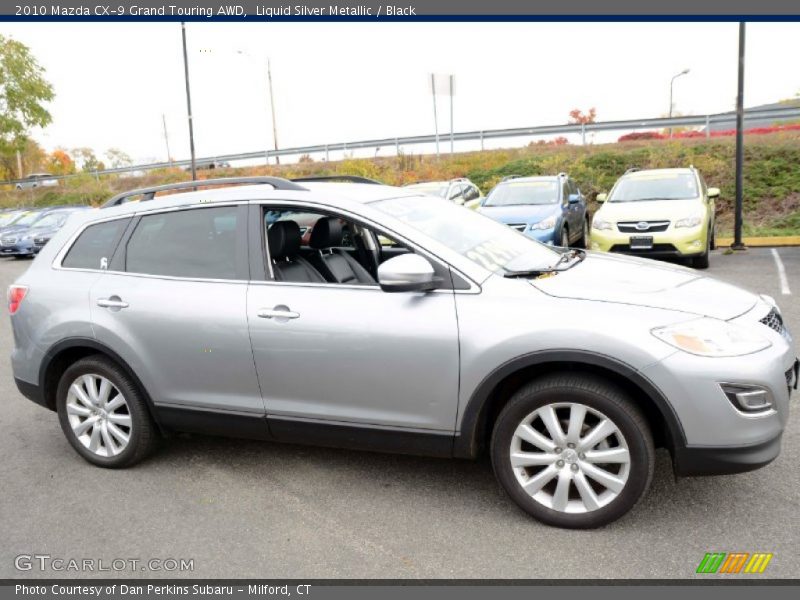Liquid Silver Metallic / Black 2010 Mazda CX-9 Grand Touring AWD