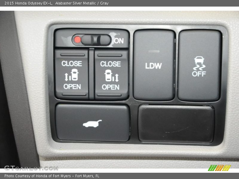 Alabaster Silver Metallic / Gray 2015 Honda Odyssey EX-L