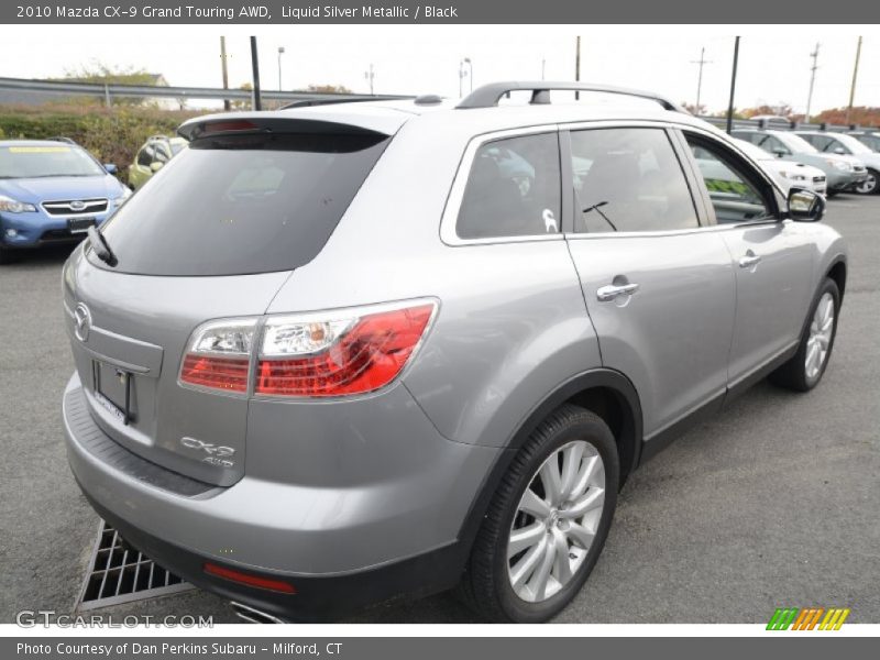 Liquid Silver Metallic / Black 2010 Mazda CX-9 Grand Touring AWD