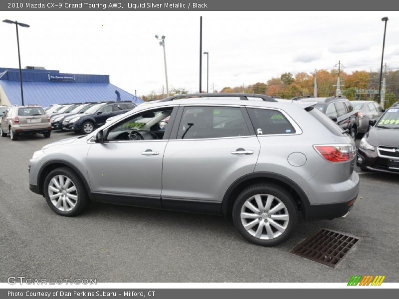 Liquid Silver Metallic / Black 2010 Mazda CX-9 Grand Touring AWD