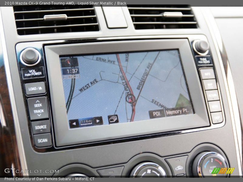 Liquid Silver Metallic / Black 2010 Mazda CX-9 Grand Touring AWD