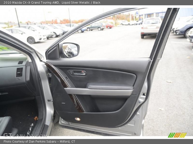 Liquid Silver Metallic / Black 2010 Mazda CX-9 Grand Touring AWD