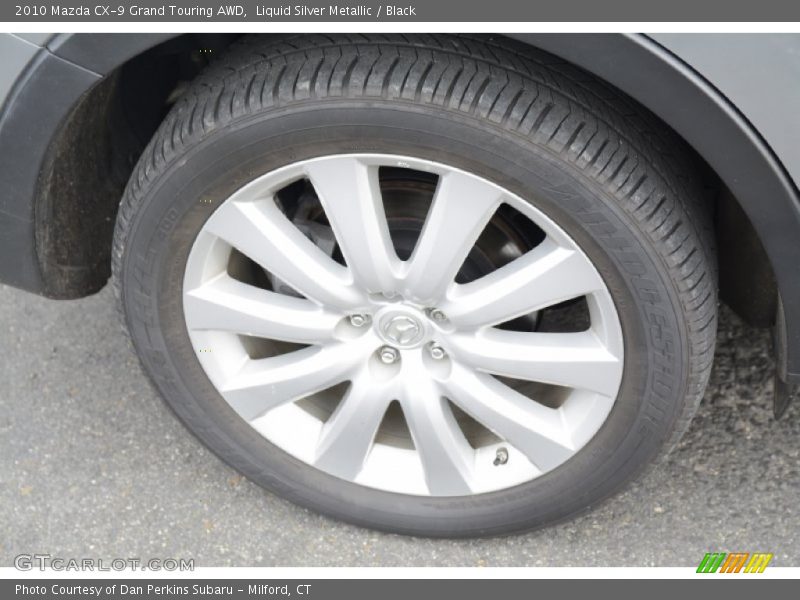Liquid Silver Metallic / Black 2010 Mazda CX-9 Grand Touring AWD