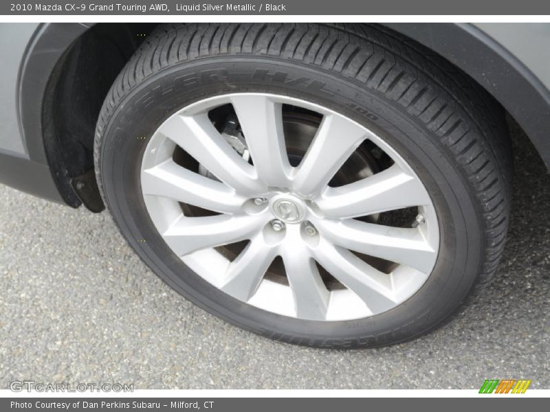 Liquid Silver Metallic / Black 2010 Mazda CX-9 Grand Touring AWD