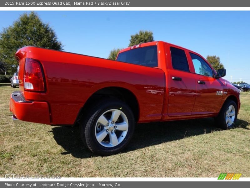 Flame Red / Black/Diesel Gray 2015 Ram 1500 Express Quad Cab