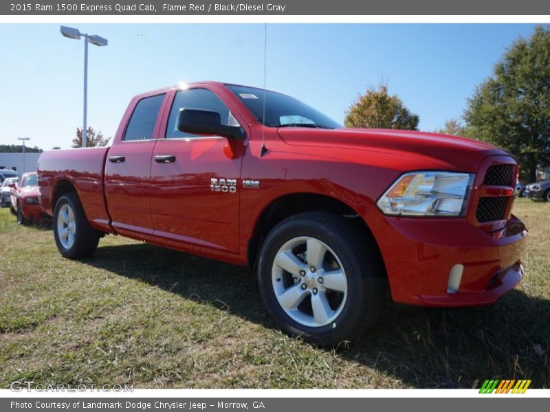 Flame Red / Black/Diesel Gray 2015 Ram 1500 Express Quad Cab