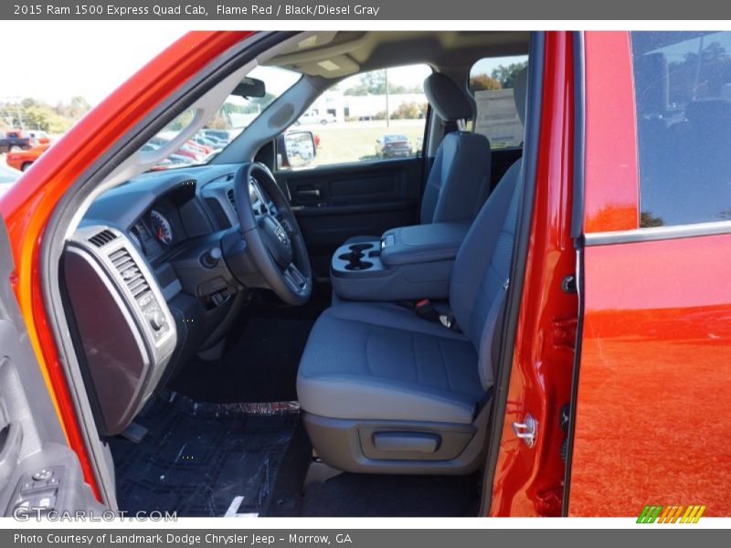 Flame Red / Black/Diesel Gray 2015 Ram 1500 Express Quad Cab