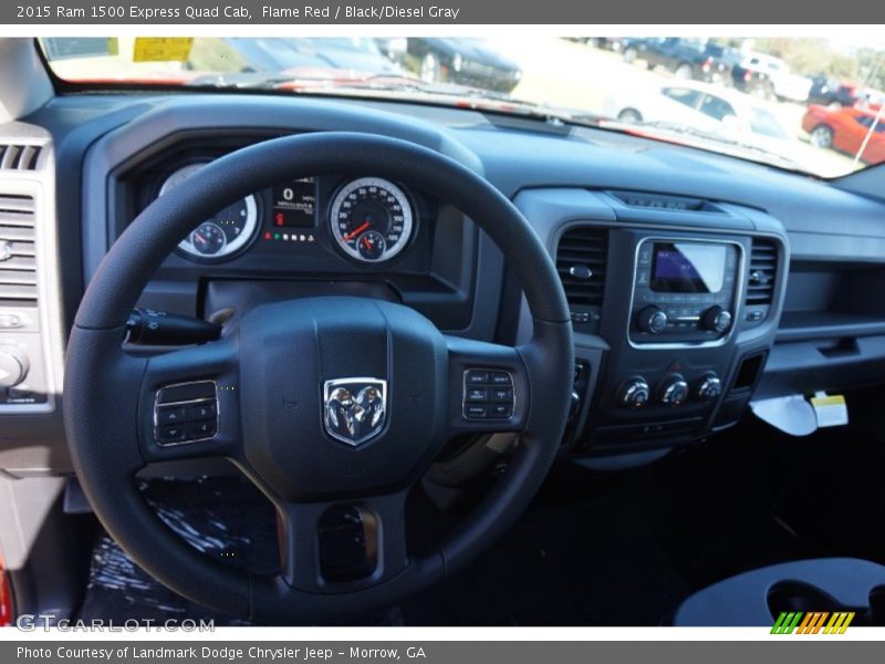 Flame Red / Black/Diesel Gray 2015 Ram 1500 Express Quad Cab