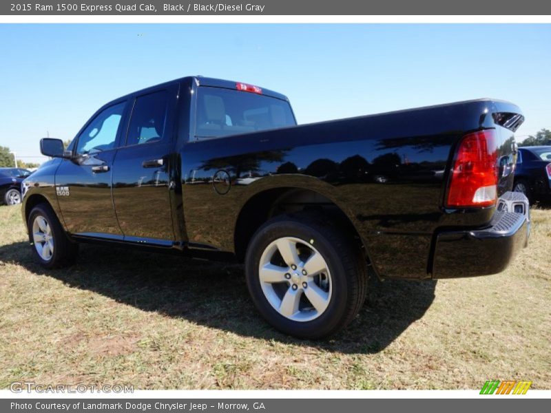 Black / Black/Diesel Gray 2015 Ram 1500 Express Quad Cab