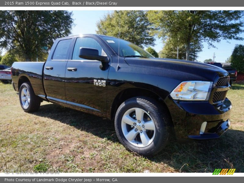 Black / Black/Diesel Gray 2015 Ram 1500 Express Quad Cab