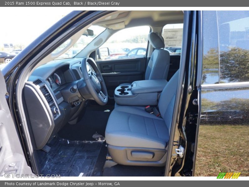 Black / Black/Diesel Gray 2015 Ram 1500 Express Quad Cab