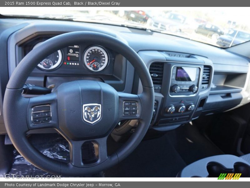 Black / Black/Diesel Gray 2015 Ram 1500 Express Quad Cab
