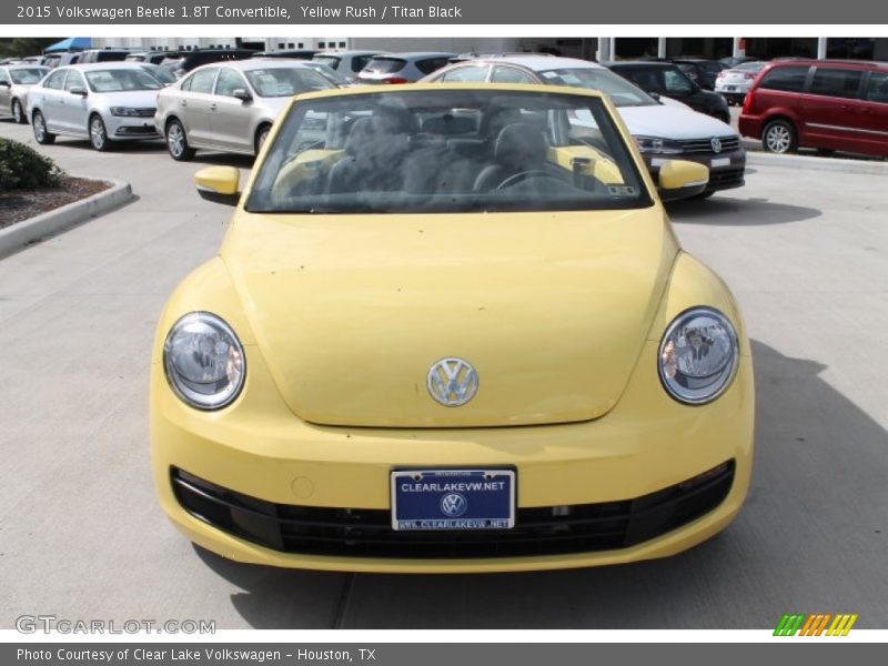 Yellow Rush / Titan Black 2015 Volkswagen Beetle 1.8T Convertible