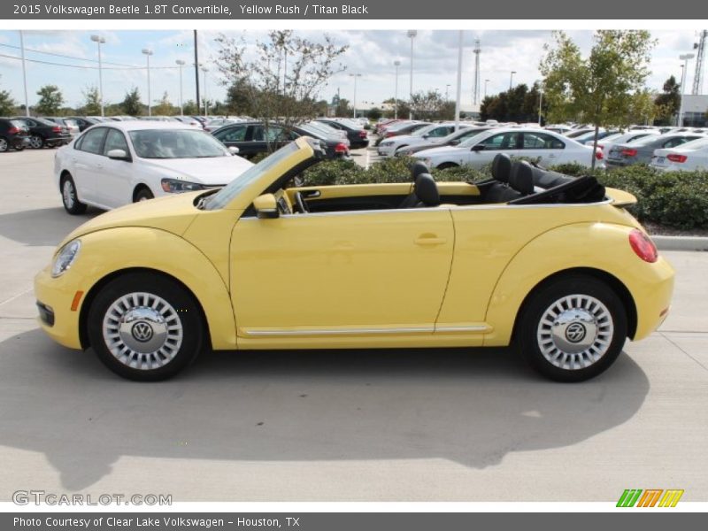 Yellow Rush / Titan Black 2015 Volkswagen Beetle 1.8T Convertible