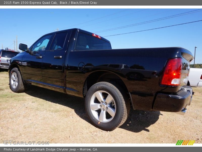 Black / Black/Diesel Gray 2015 Ram 1500 Express Quad Cab
