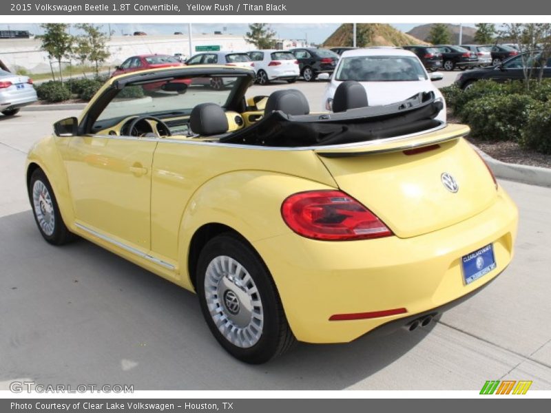 Yellow Rush / Titan Black 2015 Volkswagen Beetle 1.8T Convertible