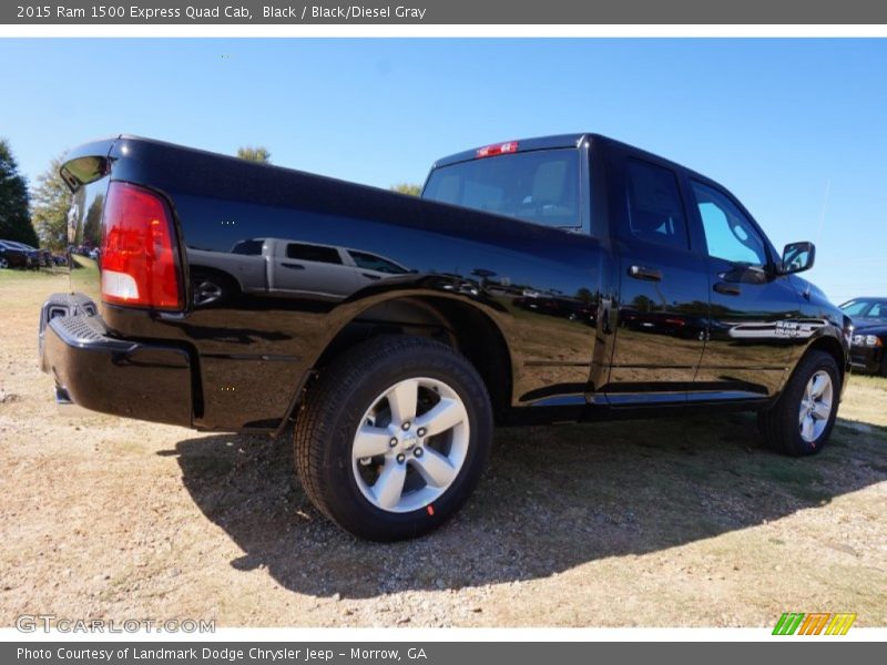 Black / Black/Diesel Gray 2015 Ram 1500 Express Quad Cab