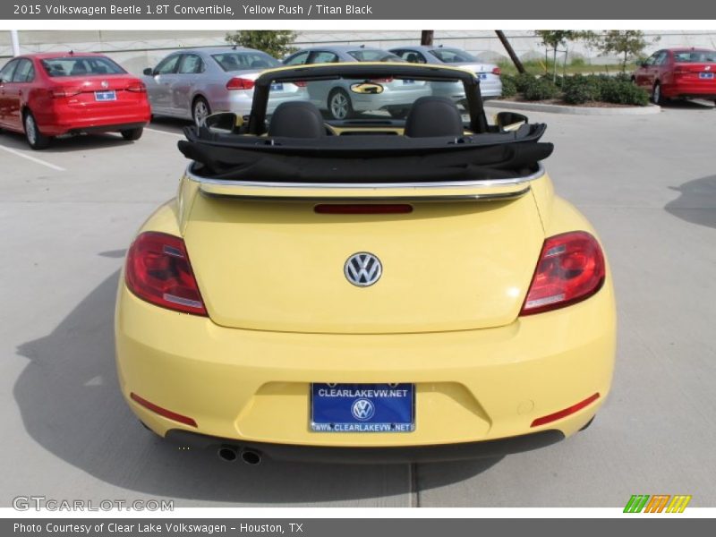 Yellow Rush / Titan Black 2015 Volkswagen Beetle 1.8T Convertible