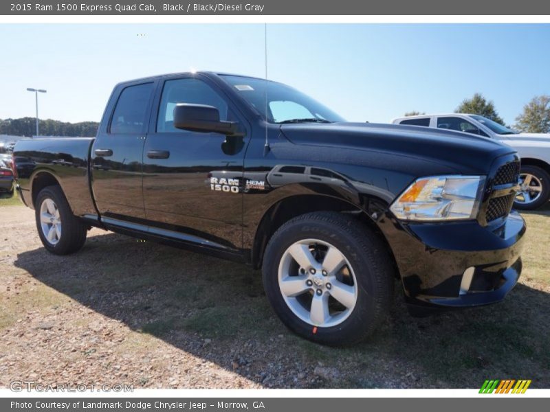 Black / Black/Diesel Gray 2015 Ram 1500 Express Quad Cab