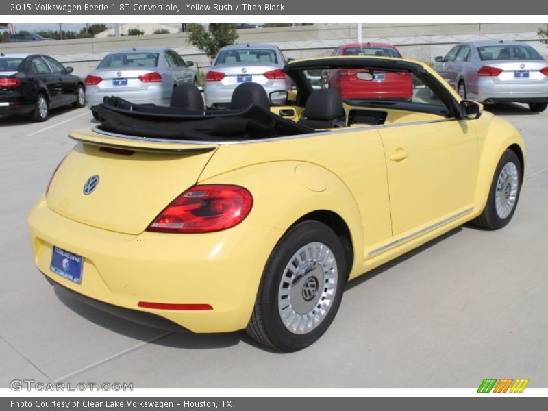 Yellow Rush / Titan Black 2015 Volkswagen Beetle 1.8T Convertible