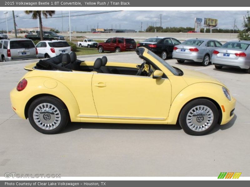 Yellow Rush / Titan Black 2015 Volkswagen Beetle 1.8T Convertible