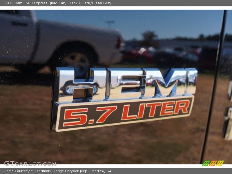 Black / Black/Diesel Gray 2015 Ram 1500 Express Quad Cab