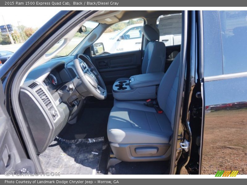 Black / Black/Diesel Gray 2015 Ram 1500 Express Quad Cab