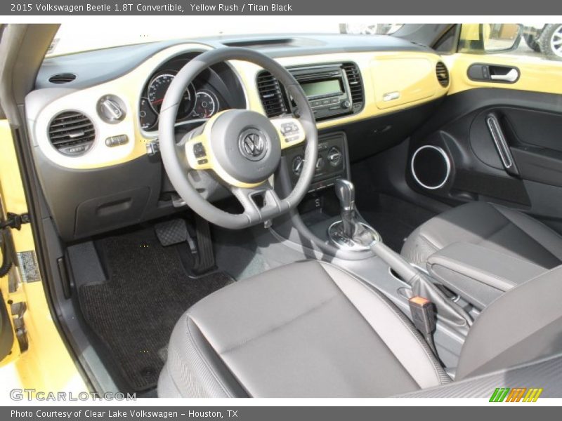 Yellow Rush / Titan Black 2015 Volkswagen Beetle 1.8T Convertible