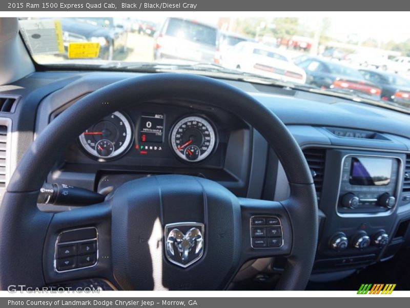 Black / Black/Diesel Gray 2015 Ram 1500 Express Quad Cab