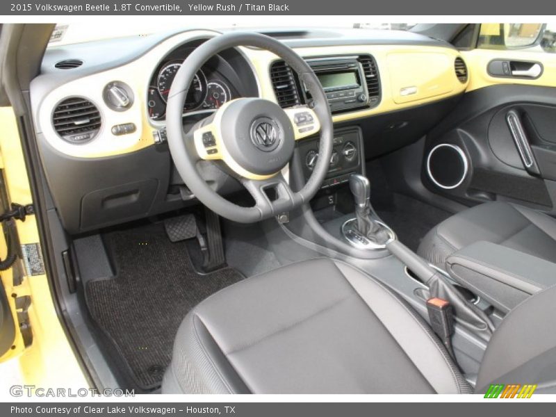 Yellow Rush / Titan Black 2015 Volkswagen Beetle 1.8T Convertible