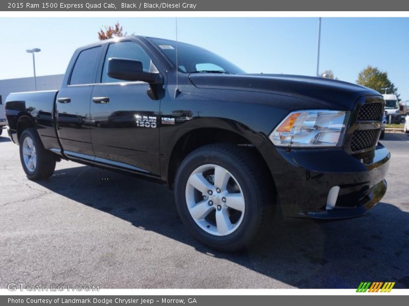 Black / Black/Diesel Gray 2015 Ram 1500 Express Quad Cab