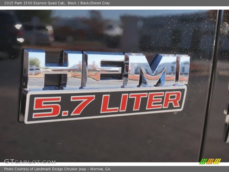 Black / Black/Diesel Gray 2015 Ram 1500 Express Quad Cab