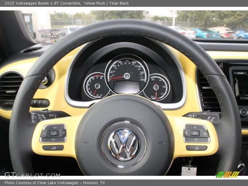 Yellow Rush / Titan Black 2015 Volkswagen Beetle 1.8T Convertible