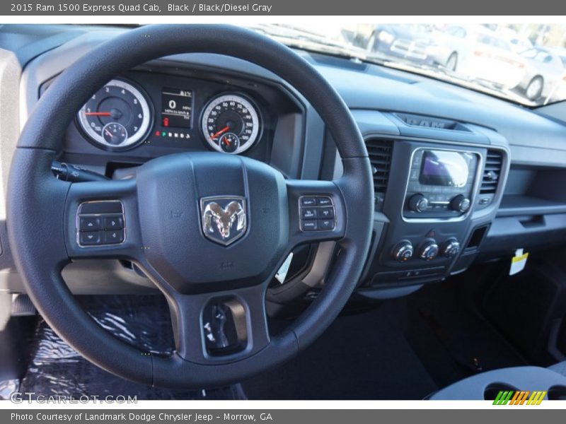 Black / Black/Diesel Gray 2015 Ram 1500 Express Quad Cab