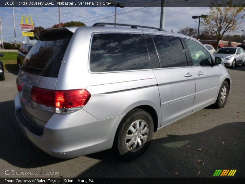 Alabaster Silver Metallic / Gray 2010 Honda Odyssey EX-L