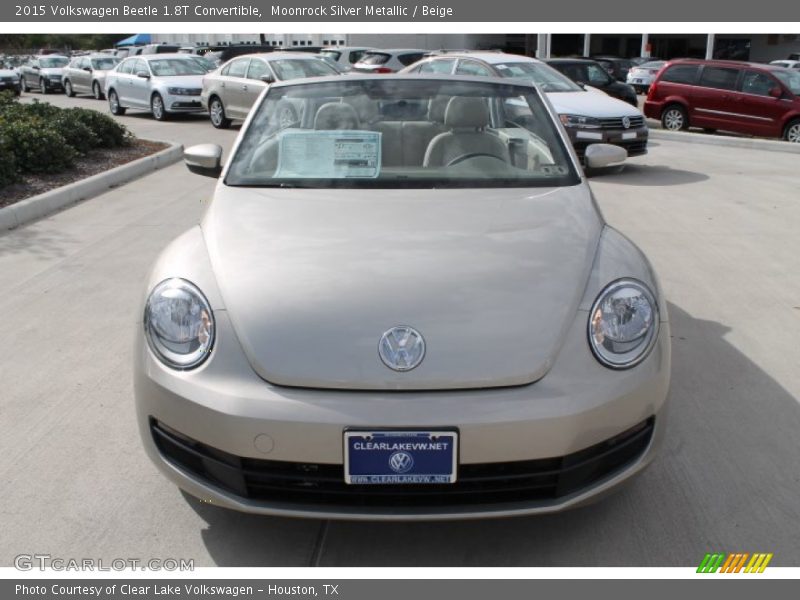 Moonrock Silver Metallic / Beige 2015 Volkswagen Beetle 1.8T Convertible