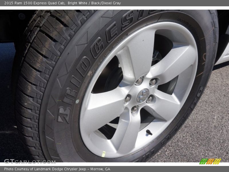 Bright White / Black/Diesel Gray 2015 Ram 1500 Express Quad Cab
