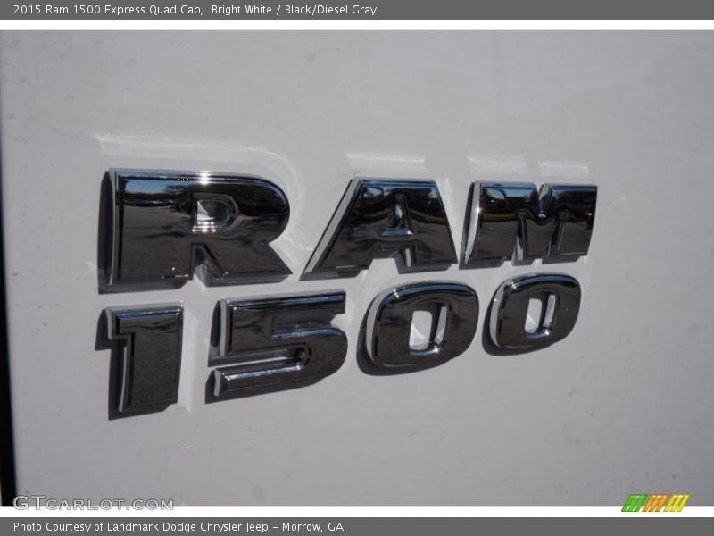 Bright White / Black/Diesel Gray 2015 Ram 1500 Express Quad Cab