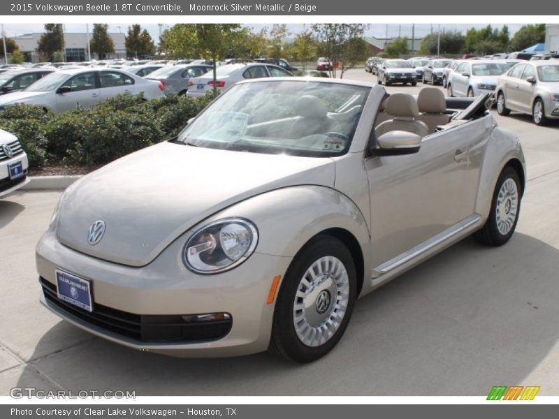 Moonrock Silver Metallic / Beige 2015 Volkswagen Beetle 1.8T Convertible