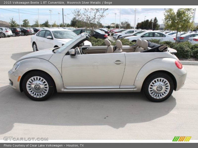 Moonrock Silver Metallic / Beige 2015 Volkswagen Beetle 1.8T Convertible