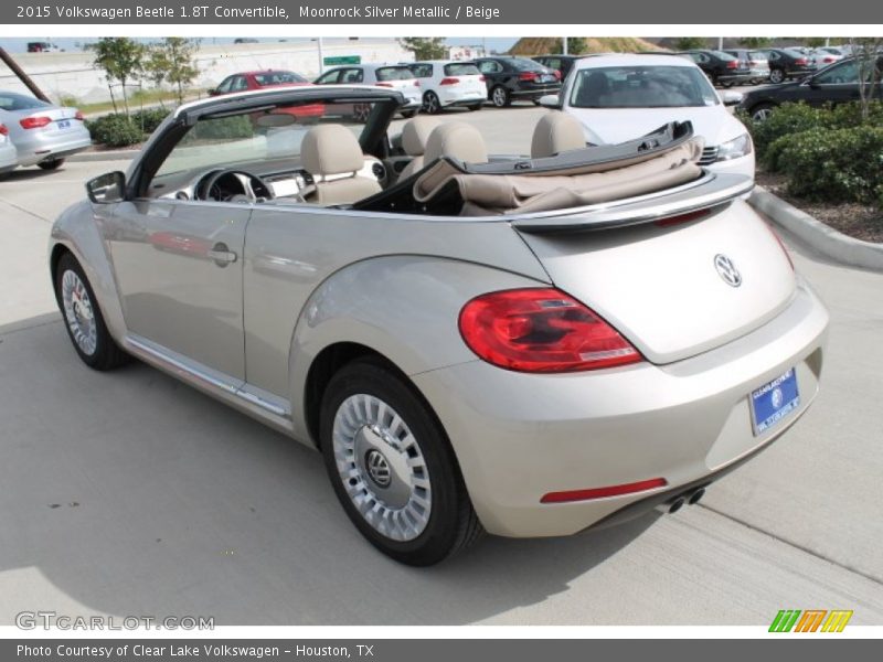 Moonrock Silver Metallic / Beige 2015 Volkswagen Beetle 1.8T Convertible