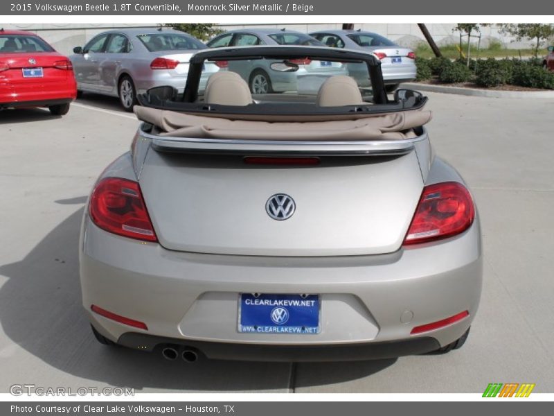 Moonrock Silver Metallic / Beige 2015 Volkswagen Beetle 1.8T Convertible